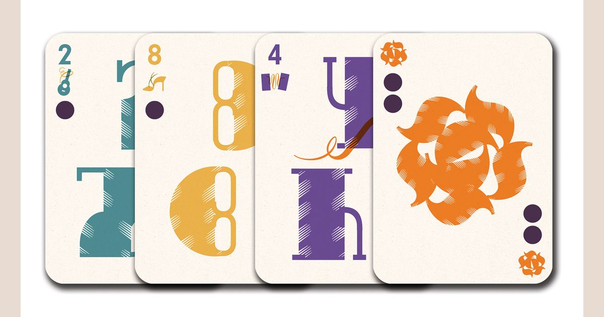 Tango dance cards displayed in a fan