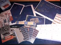 Task Force board game component spread