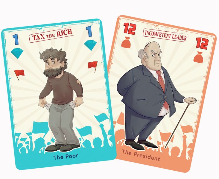 Tax the Rich tabletop setup