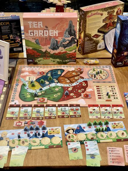 Tea Garden board game displayed at Essen
