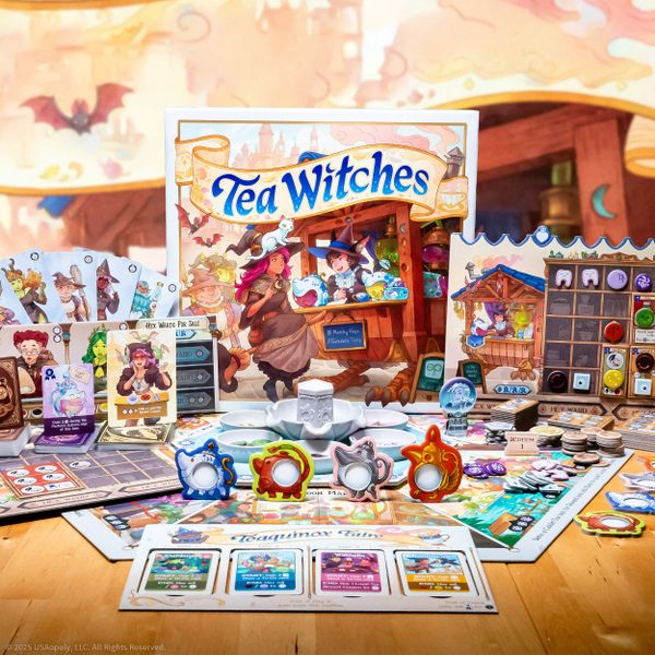 Tea Witches full table setup