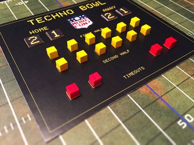Techno Bowl game in progress