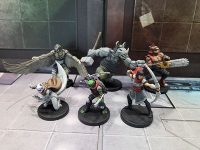 Painted villain miniatures for TMNT Change is Constant