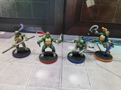 IDW style Teenage Mutant Ninja Turtles miniatures