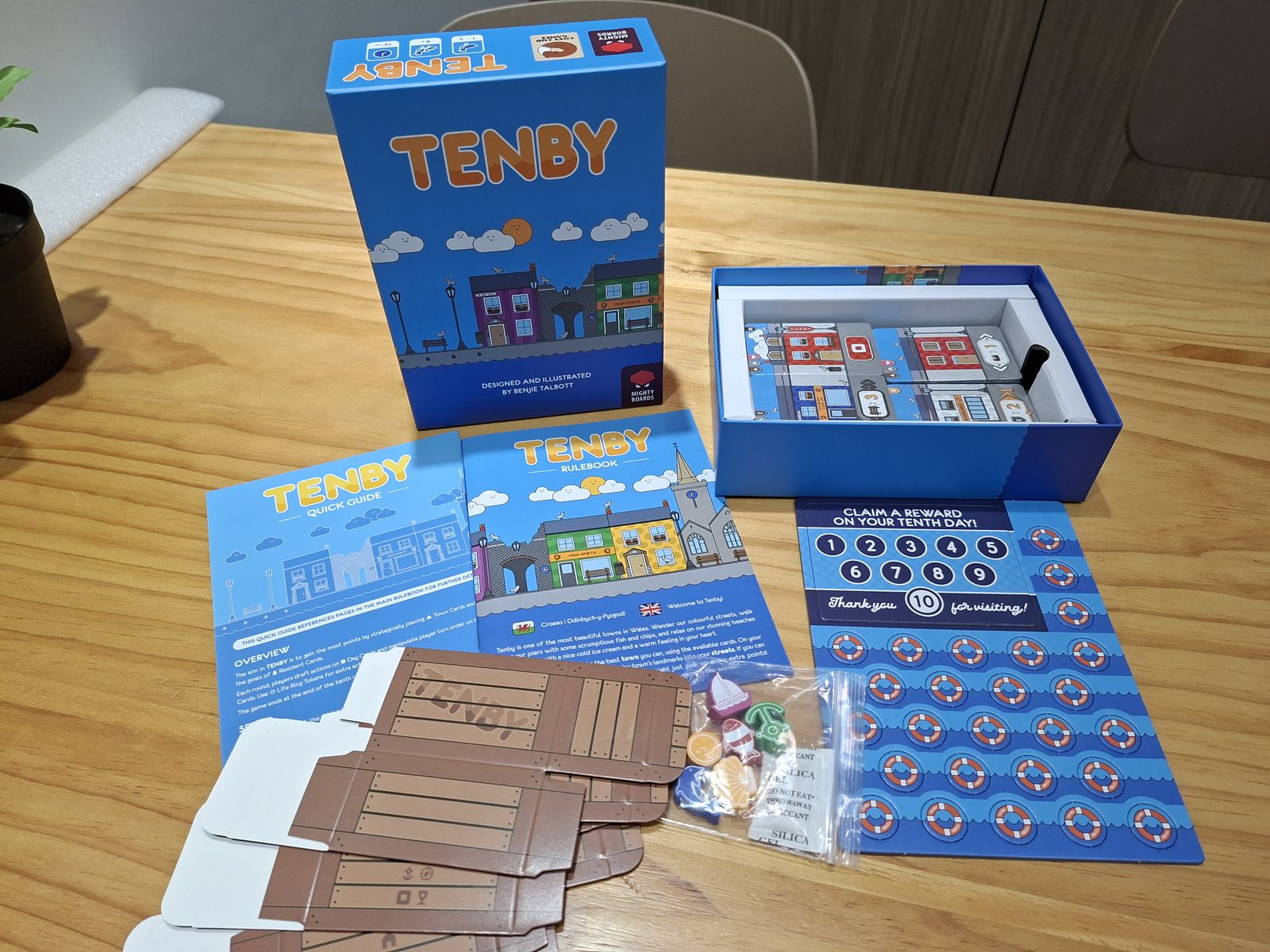 Tenby board game components