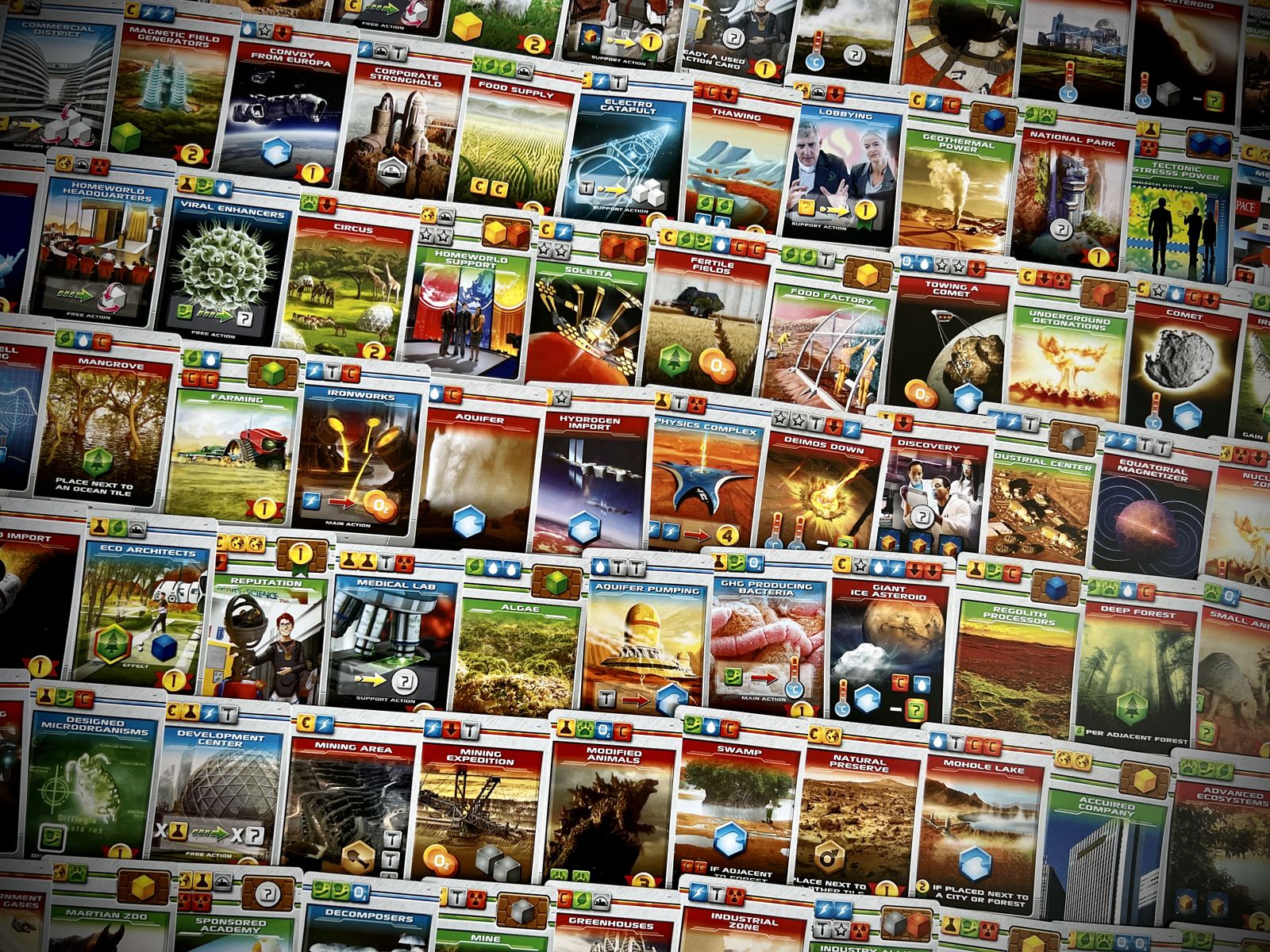 Terraforming Mars Dice Game project cards