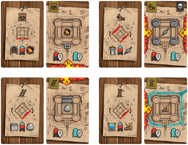 Attack cards from The Anarchy board game