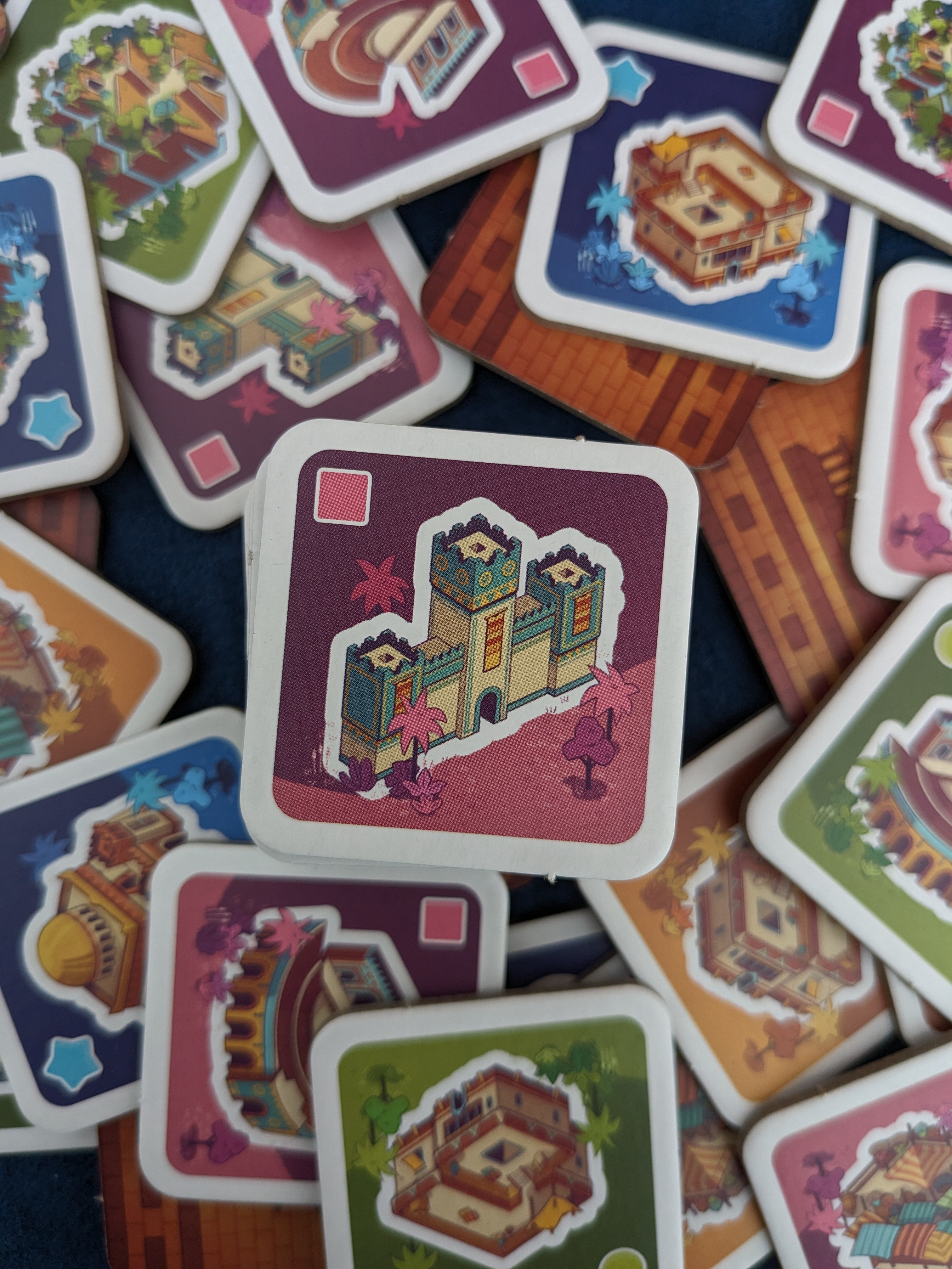 Layered city during The Architects of Amytis gameplay