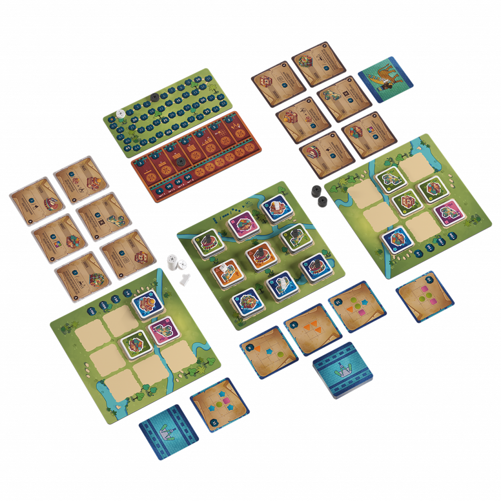 The Architects of Amytis board game components