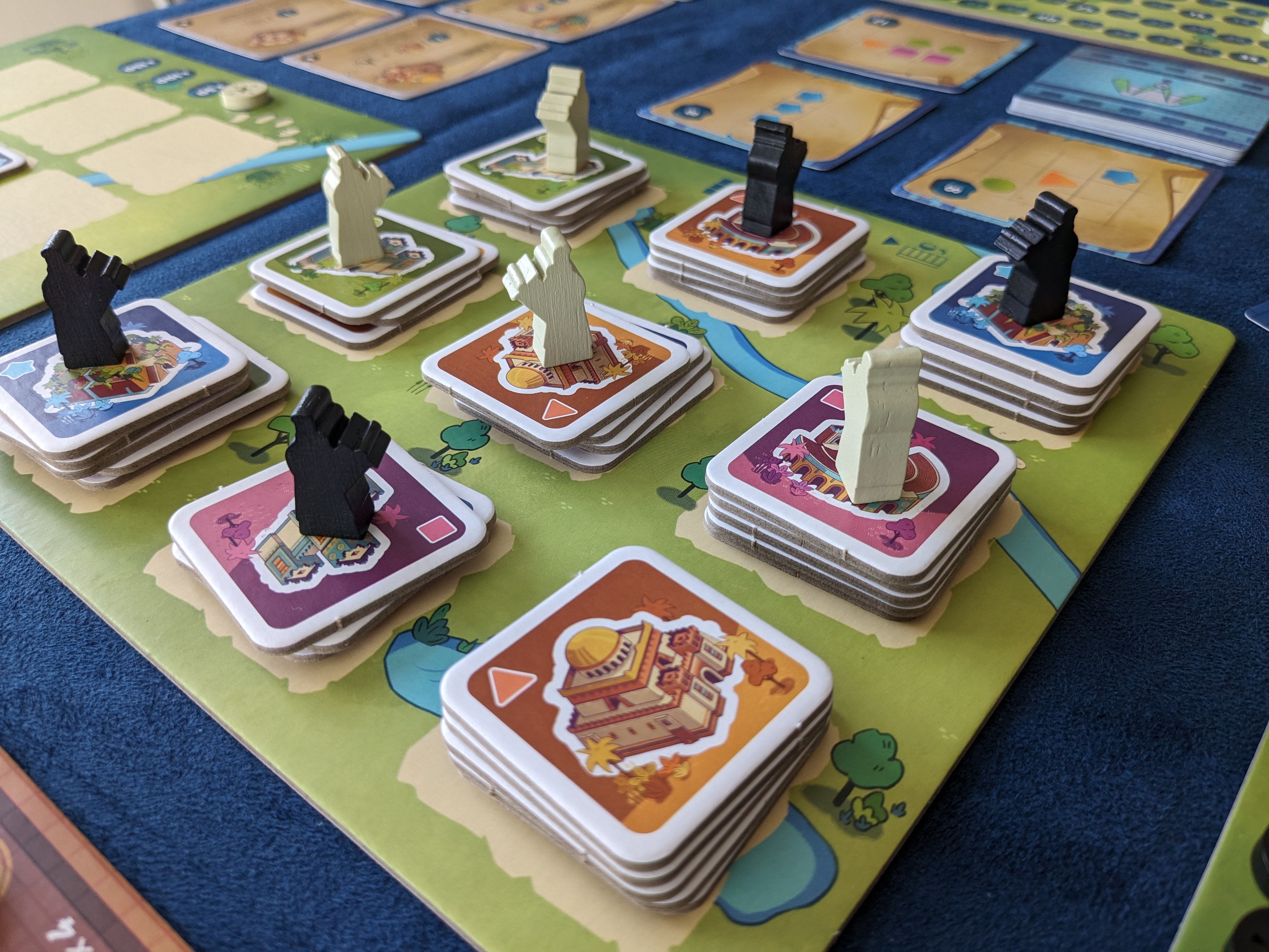 The Architects of Amytis shared selection grid and player cities