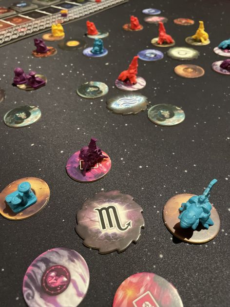 The Artemis Odyssey action queue and player area