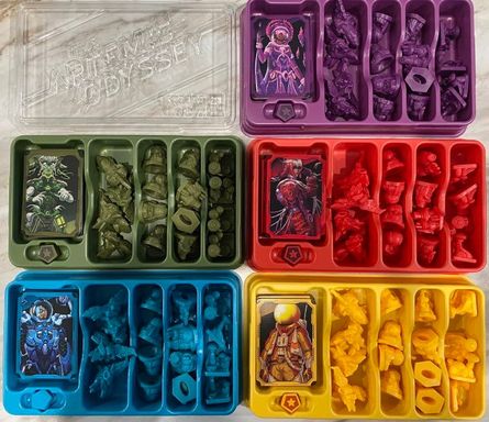 The Artemis Odyssey components in trays