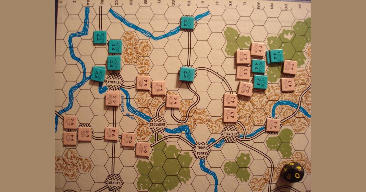 The Battle of the Bulge units on the northern map