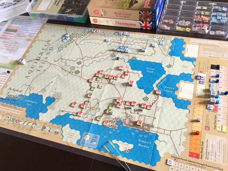 The Battles of Rhode Island and Newport setup