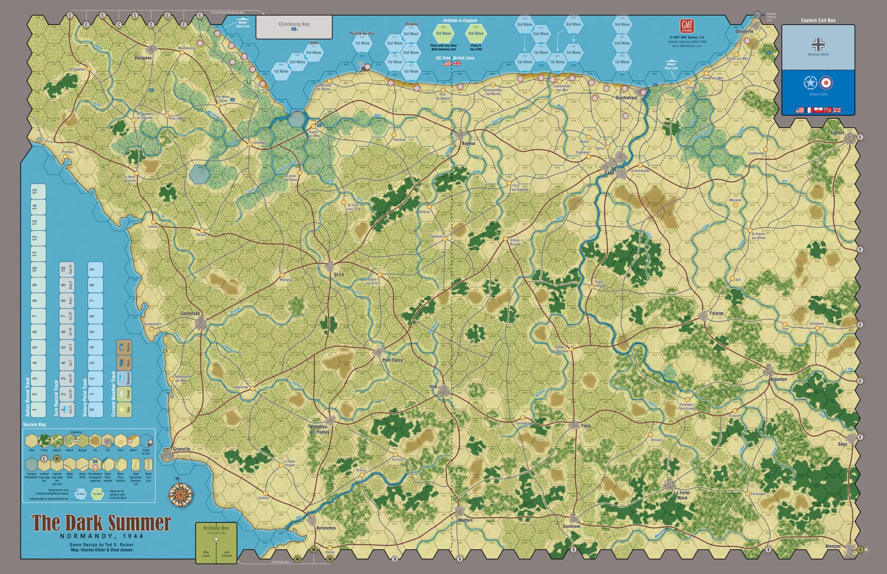 The Dark Summer Normandy campaign map
