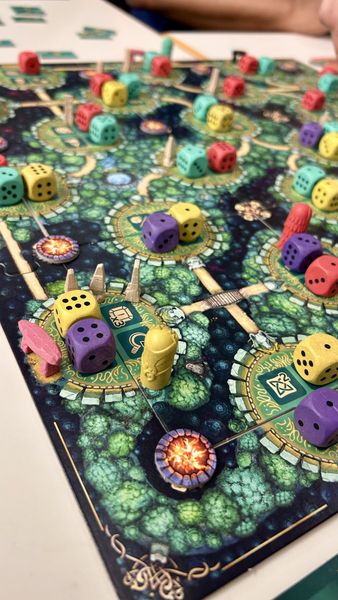 The Druids of Edora four-player game in progress