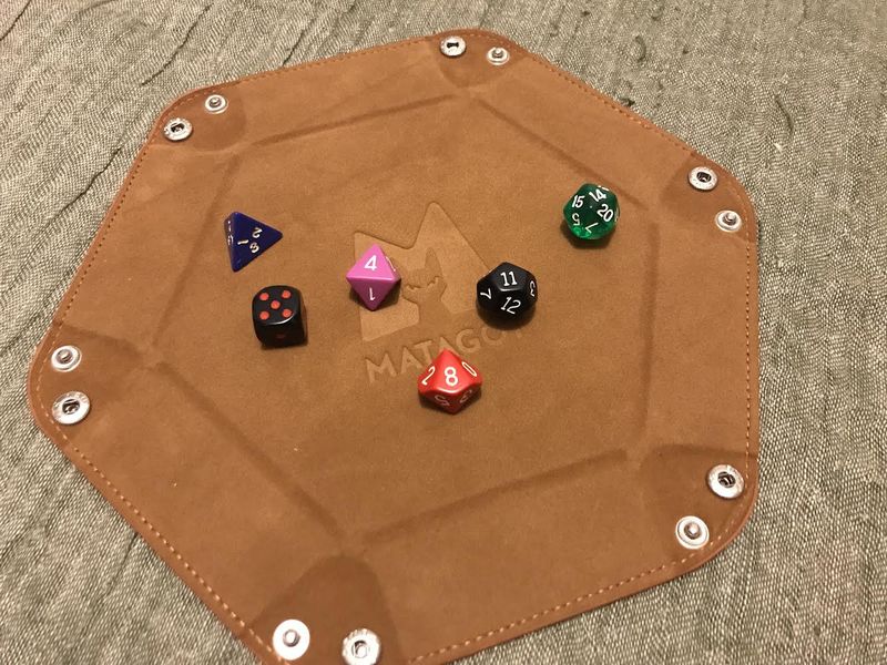 Dice and cards during The Dungenerator gameplay