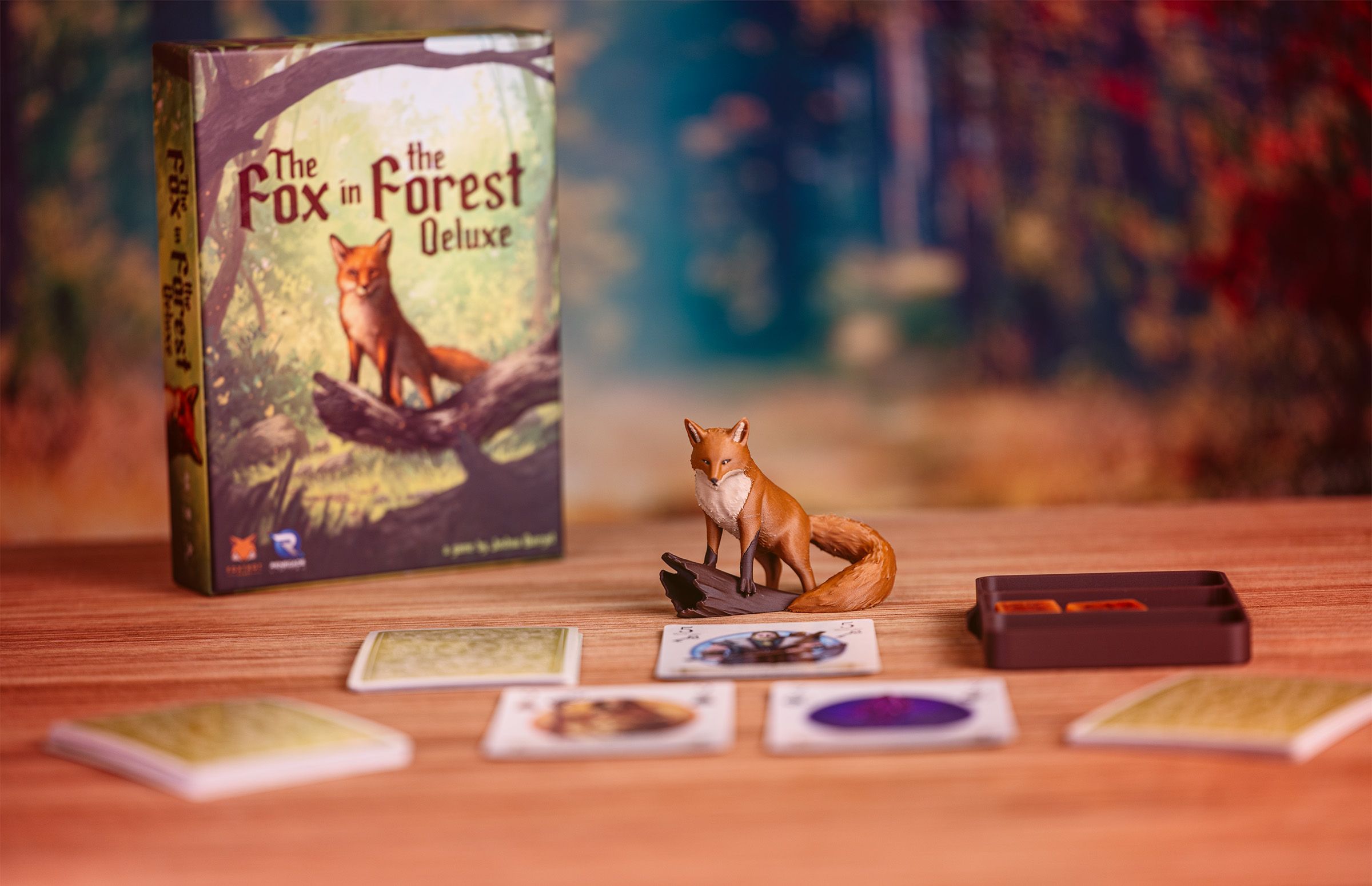 The Fox in the Forest Deluxe cards during play