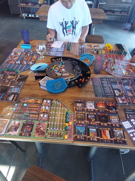 The Game Makers four player game in progress