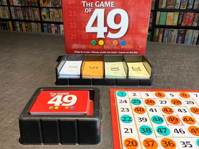The Game of 49 board and components