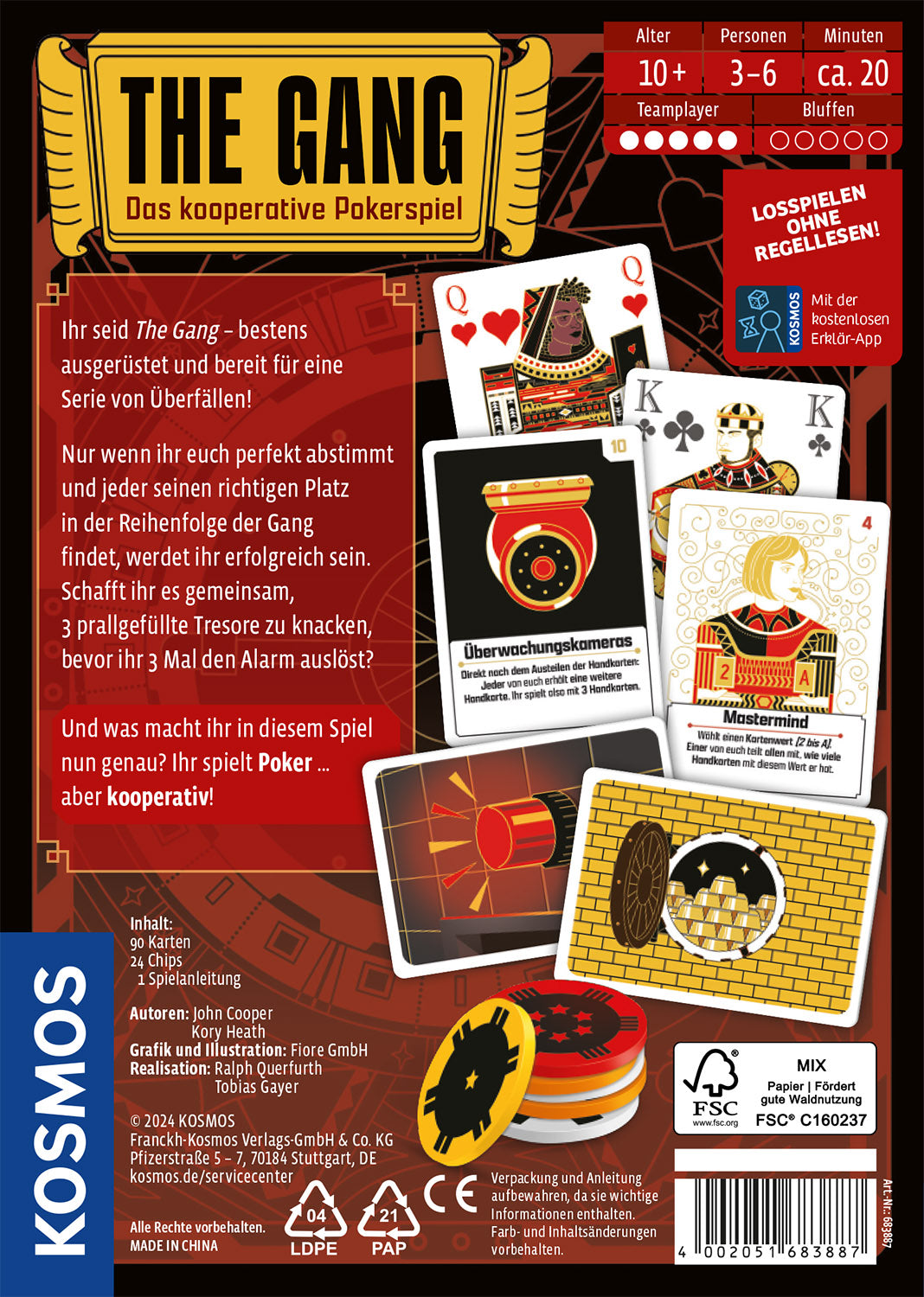 The Gang cards and poker chips