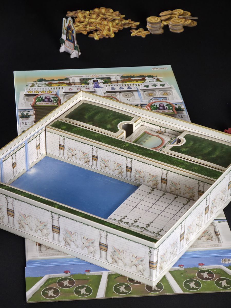 The Hanging Gardens game in progress on a table