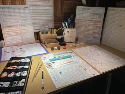 The Hunted U-boat patrol game setup
