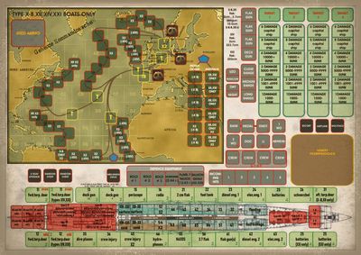 The Hunted board game playmat and components
