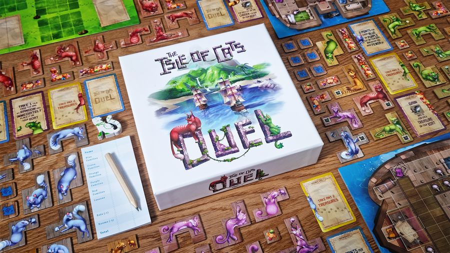 Box and components for The Isle of Cats Duel