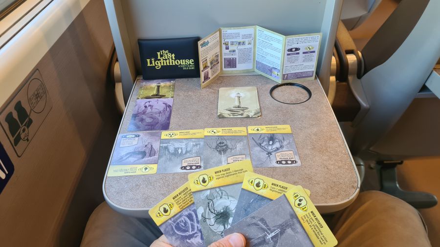 The Last Lighthouse solo game in progress