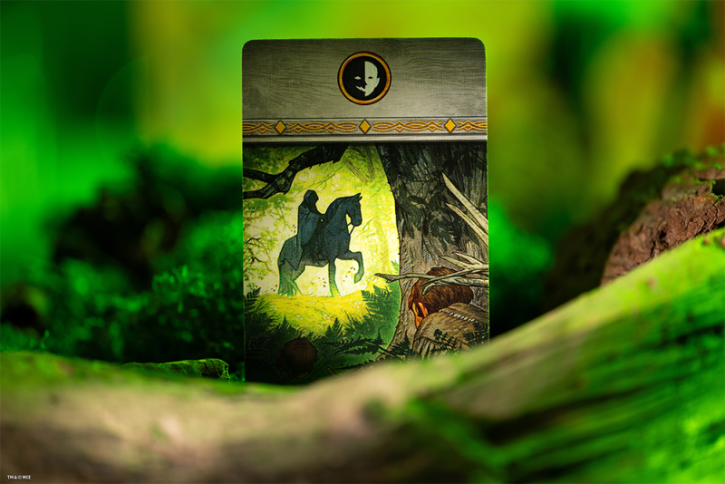 Duel for Middle-earth unit card photographed on the table