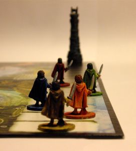 Hobbit pieces and cards from The Lord of the Rings board game