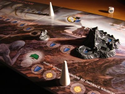 Mount Doom finale board in The Lord of the Rings game