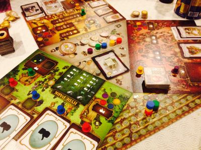 The Prodigals Club central action board during play