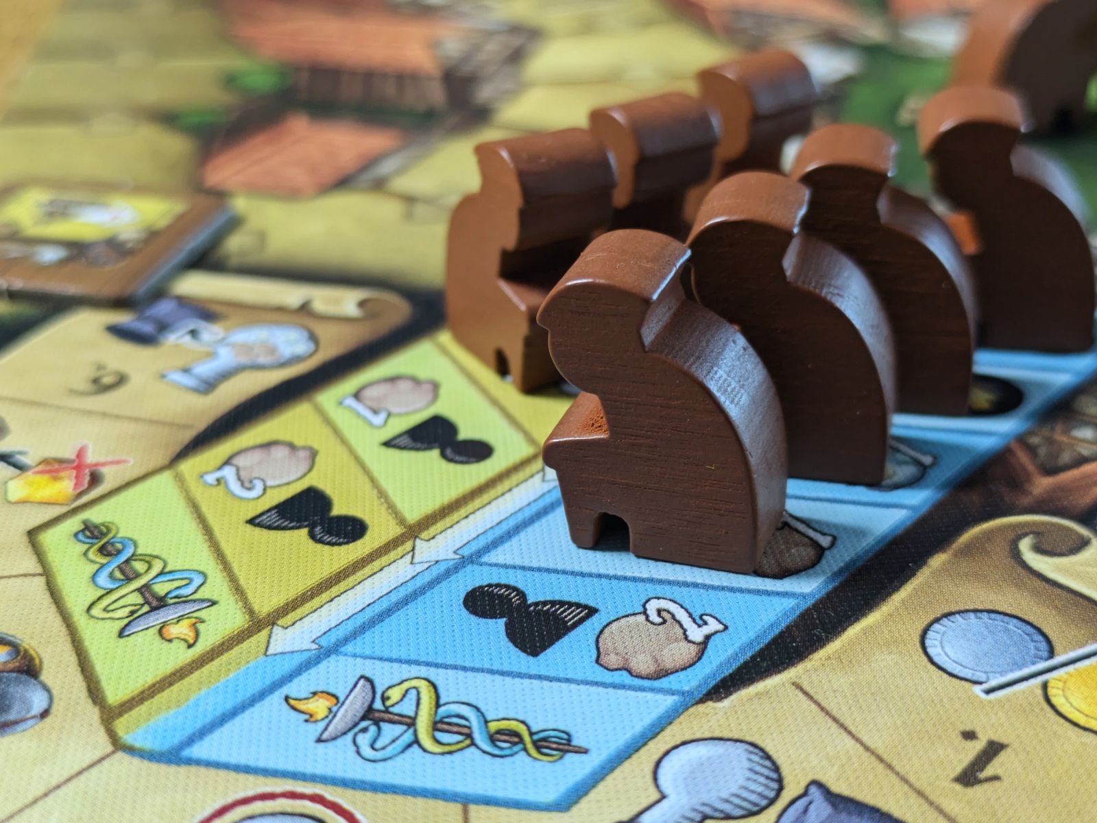 The Quacks of Quedlinburg The Duel board game set up for two players