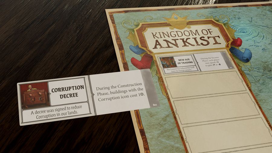 The Queen's Dilemma map with chronicle stickers