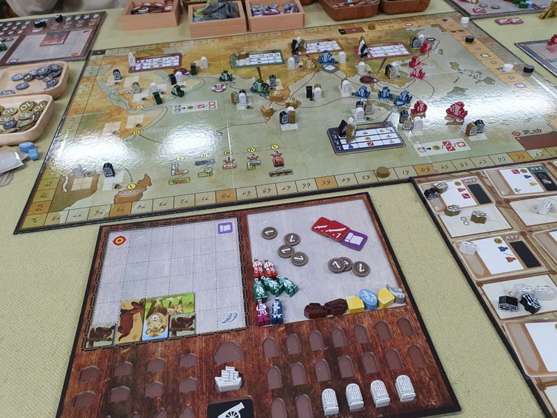 The Treasure Ship of Zheng He player board detail