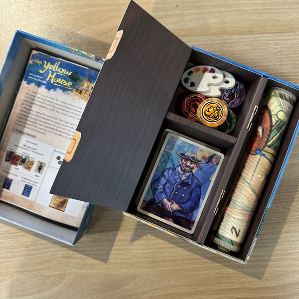 The Yellow House components inside the box