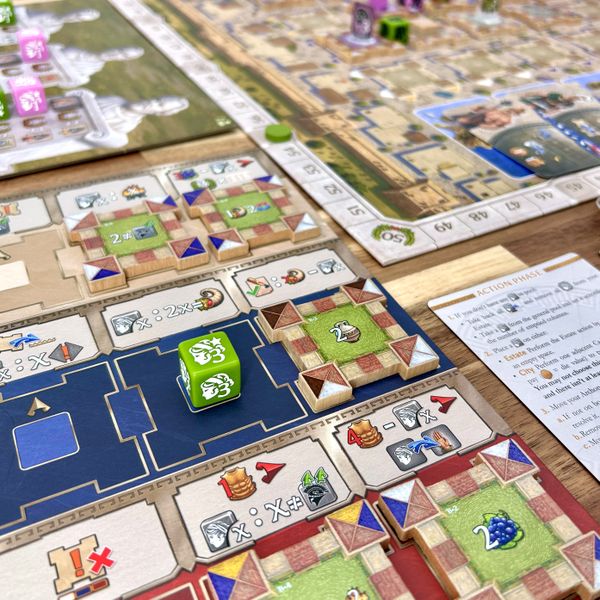 Thebai board game components