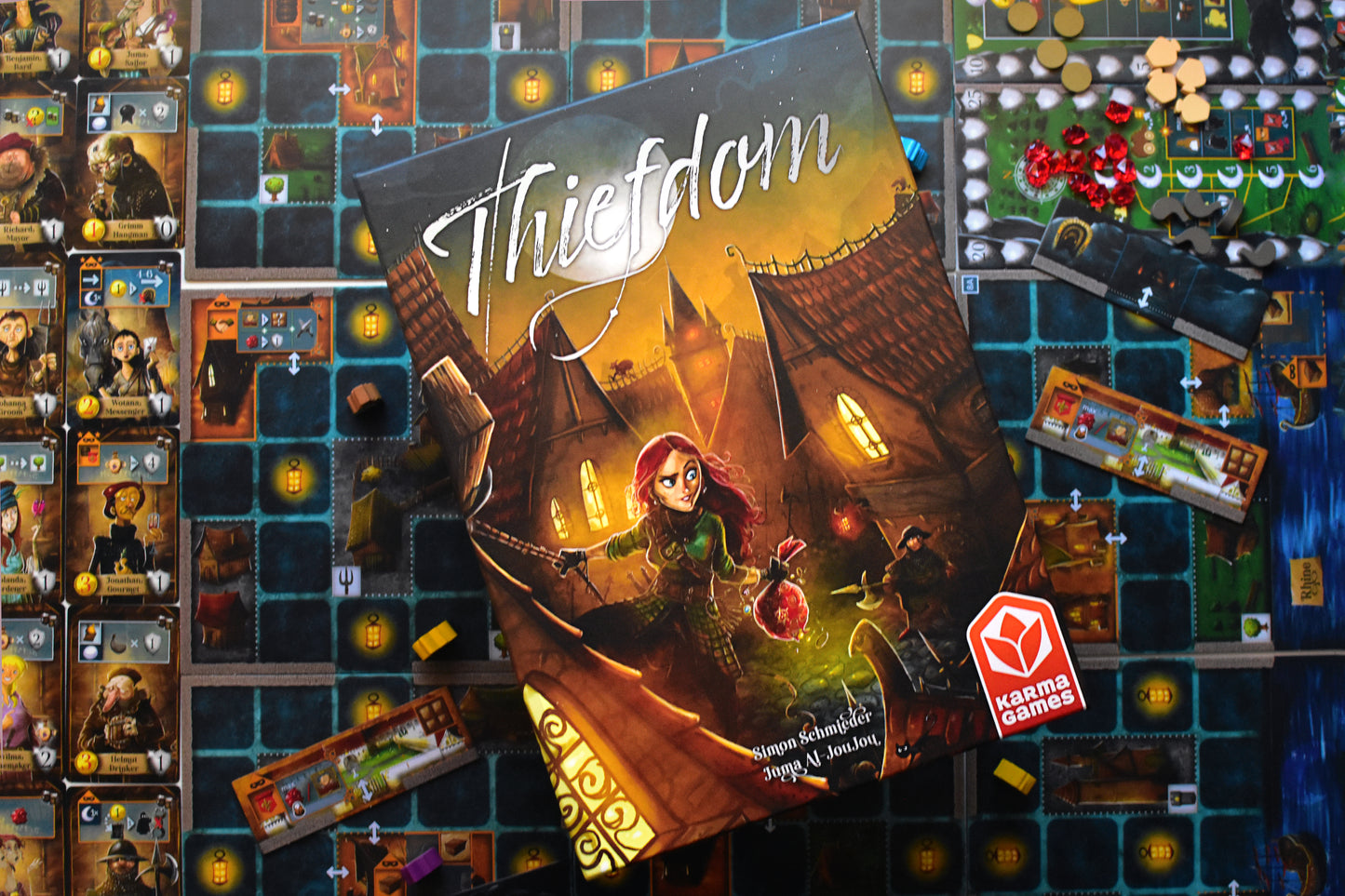 Thiefdom board game in progress