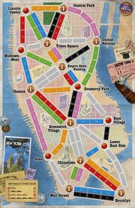 Ticket to Ride New York game board map