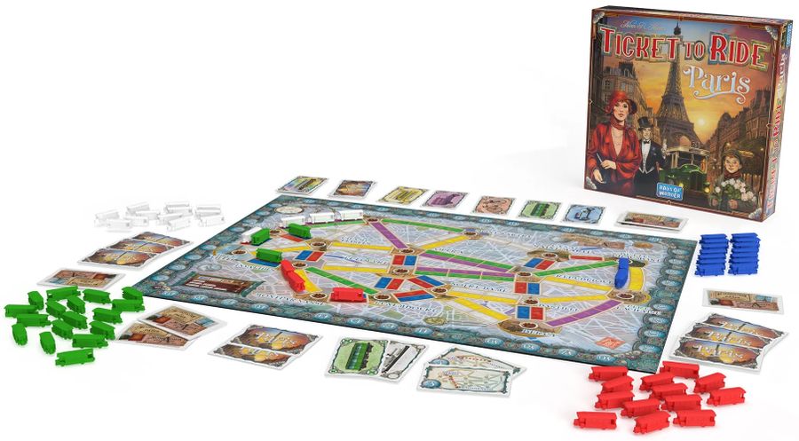 Ticket to Ride Paris game in progress