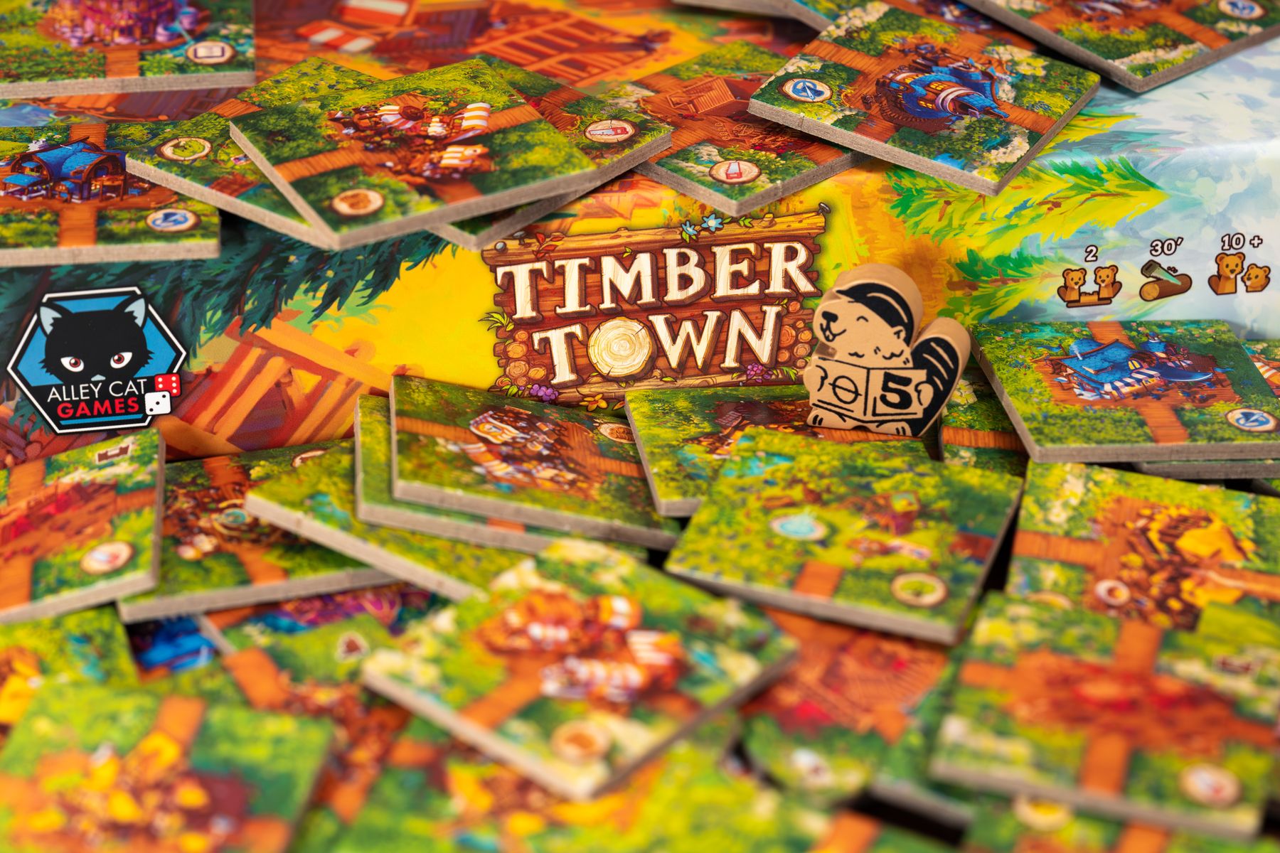 Timber Town two-player table setup