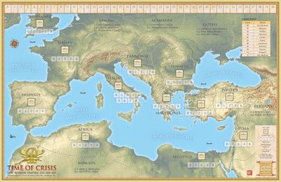 Time of Crisis map of the Roman Empire