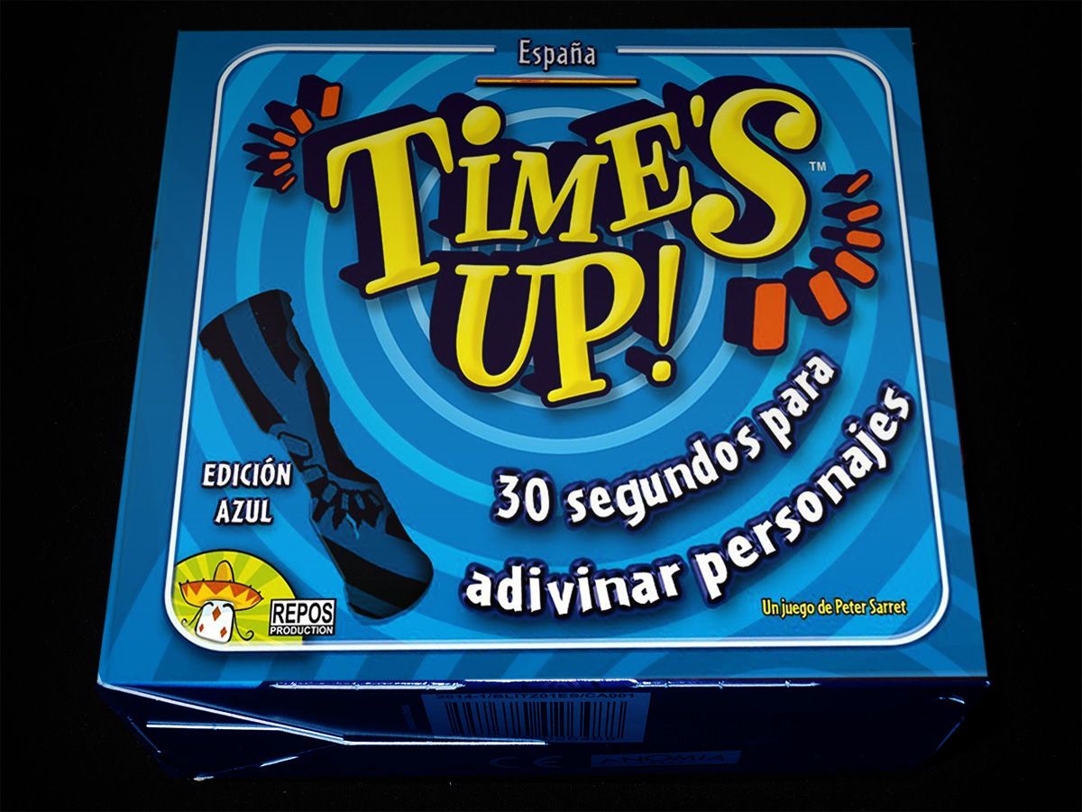 Time’s Up game set up on a table