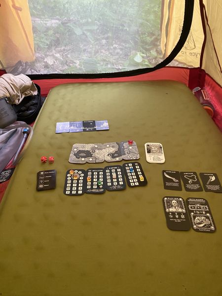 Tin Realm solo game in progress