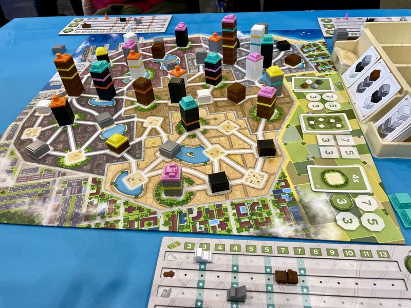 Tower Up board game displayed at Spiel 2024