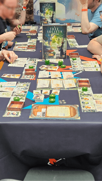 Tree Society board game set up for play
