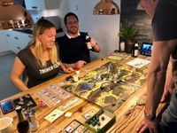 Trench Club game board during play