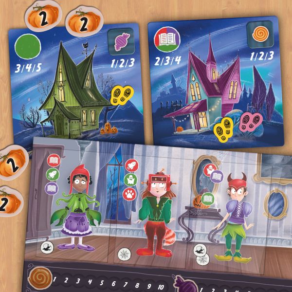 Tricky Treats costume cards and boards